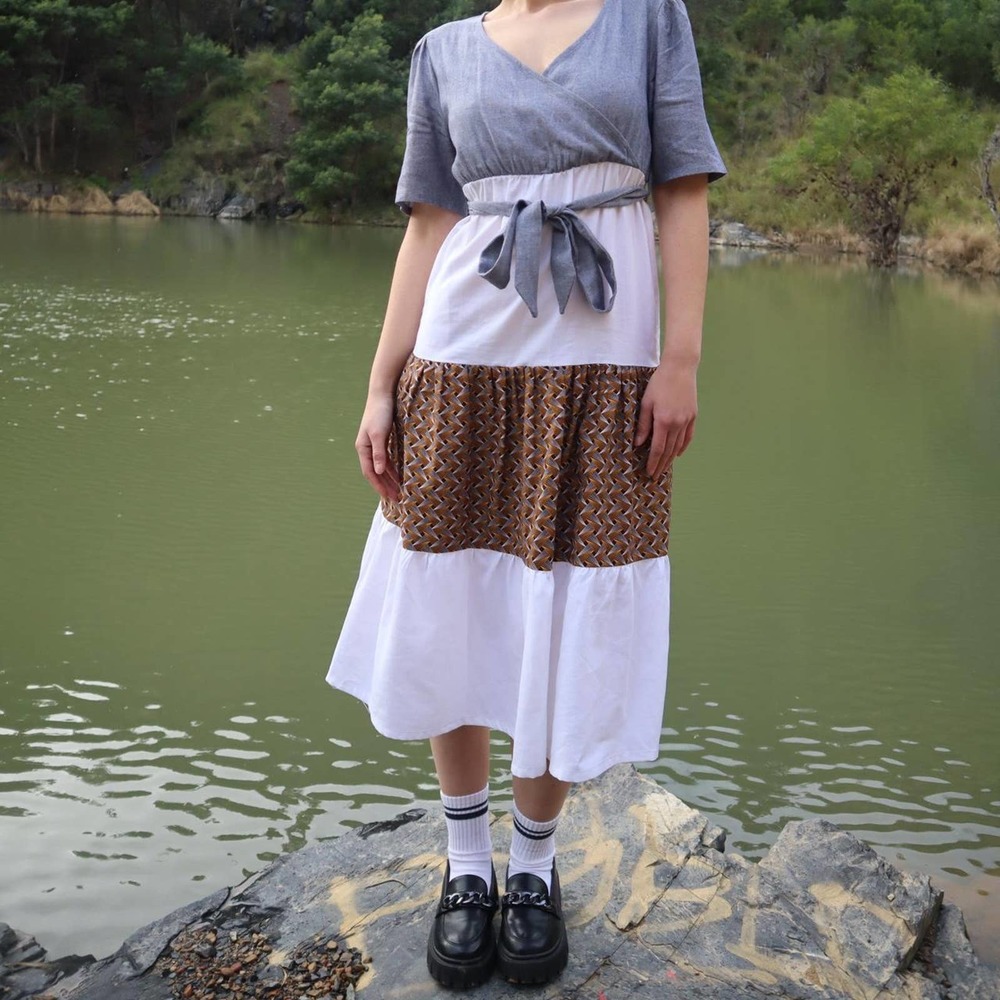 Handmade casual dress by juniper gerardi for Ginger Mary